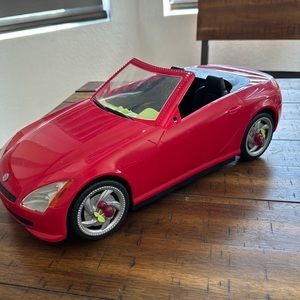 Mattel Red Convertible Toy Car
